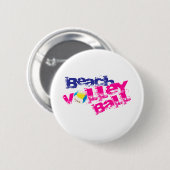 Beach Volleyball Ronde Button 5,7 Cm (Voorkant /achterkant)