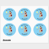 Beach Volleyball Ronde Sticker (Vel)