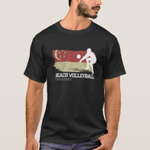 Beach Volleyball Singapore vlagliefvolleyball PL T-shirt