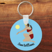 Beach Volleyball Sleutelhanger (Voorkant)