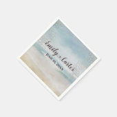 Beach voor de bruiloft met net servet (Hoek)