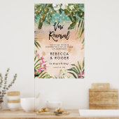 beach vow renouvellement party affiche d'accueil (Cuisine)