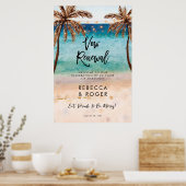 beach vow renouvellement party affiche d'accueil (Cuisine)