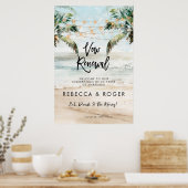 beach vow renouvellement party affiche d'accueil (Cuisine)