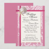 Beach Vrijgezellenfeest Pink Kaart (Voorkant / Achterkant)