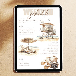 Beach Vrijgezellenfeest Weekend Route Kaart