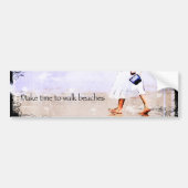 Beach Walking Bumpersticker (Voorkant)