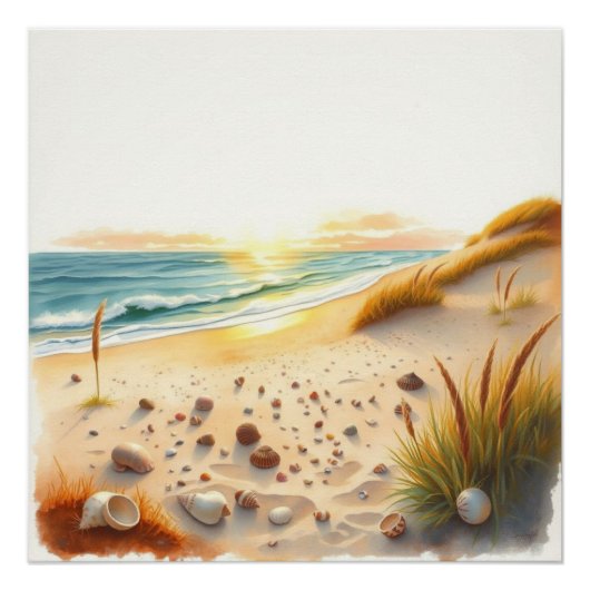 beach wall art perfect poster (Voorkant)