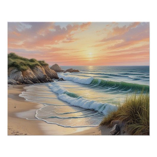 beach wall art poster perfect poster (Voorkant)