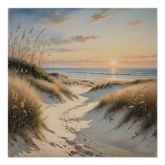 beach wall art poster perfect poster (Voorkant)