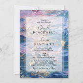 Beach Water Sunset Faire-part de mariage (Devant)