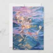 Beach Water Sunset Faire-part de mariage (Dos)