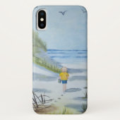 Beach waterverf Case-Mate iPhone case (Achterkant)