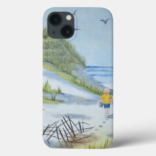 Beach waterverf iPhone 13 hoesje