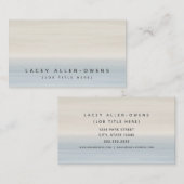 Beach Waterverf Ombre Generic Sjabloon Visitekaartje (Voorkant / Achterkant)