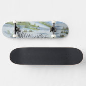 Beach waterverf skateboard (Horizontaal)