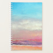 Beach Waterverf Sunset Pastels Planner (Voorkant)