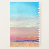 Beach Waterverf Sunset Pastels Planner (Achterkant)
