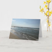 Beach wave foto kaart (Gele Bloem)