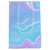 Beach Wave Girly Abstracte Liquid Art Medium Cadeauzakje (Achterkant)