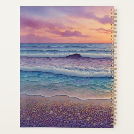 Beach Waves and Shore Art Planner (Achterkant)