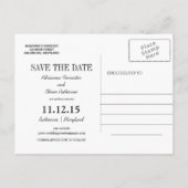 Beach Waves Destination Wedding Bewaar de datum Aankondigingskaart (Achterkant)