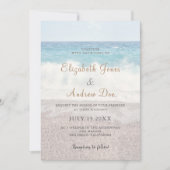 Beach Waves Faire-part de mariage / Mariage plage (Devant)