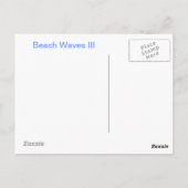 Beach Waves III Briefkaart (Achterkant)