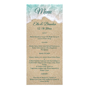 Beach Waves Menu Mariage 2