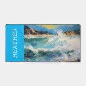 Beach Waves Ocean Nom du monogramme (Recto)