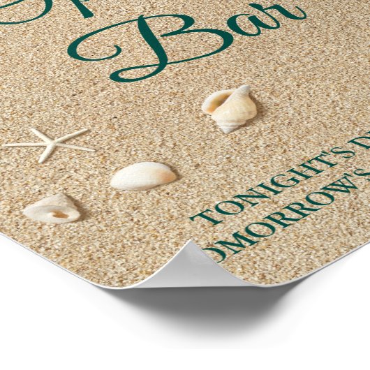 Beach Waves Open Bar-Poster Poster (Hoek)