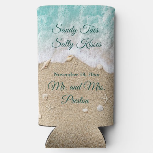 Beach Waves Sandy Toes Seltzer Glacière (Verso)