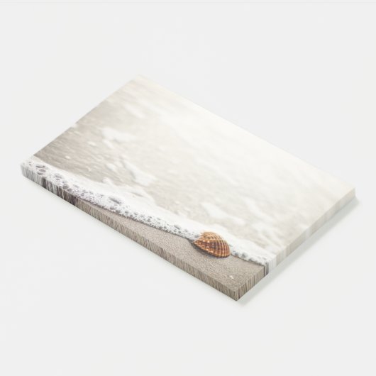 Beach Waves Seashell Post-it® Notes (Schuin)