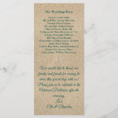 Beach Waves Trouwprogramma Programma (Achterkant)