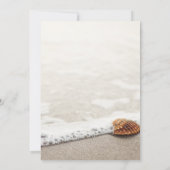 Beach Waves verlovingsfeest Kaart (Achterkant)