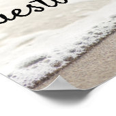 Beach Waves Weduwboek Poster (Hoek)