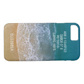 Beach Waves Zand Shore personaliseren Case-Mate iPhone Case (Achterkant (Horizontaal))