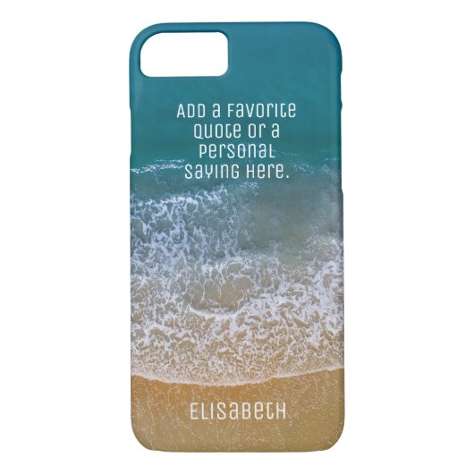 Beach Waves Zand Shore personaliseren Case-Mate iPhone Case (Achterkant)