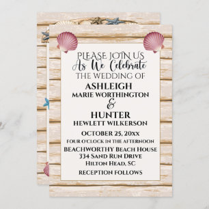 Beach Weddenschap / All Occasions Invitation versi Kaart