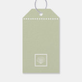 Beach Weddenschap Dank je Seashell Gift Cadeaulabel (Achterkant)