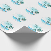 Beach Weddenschap Design Cadeaupapier (Hoek)
