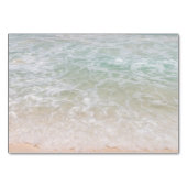 Beach Weddenschap Foto Verhaal Tabelnummerkaarten Kaart (Achterkant)