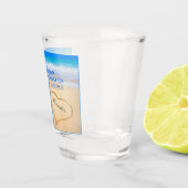 Beach Weddenschap harten in Sand Welcome Shot Glas (Rechts)