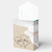 Beach Weddenschap harten op zand Bedankdoosjes (Geopend)