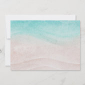 Beach Weddenschap met bruid en bruid op het strand Kaart (Achterkant)