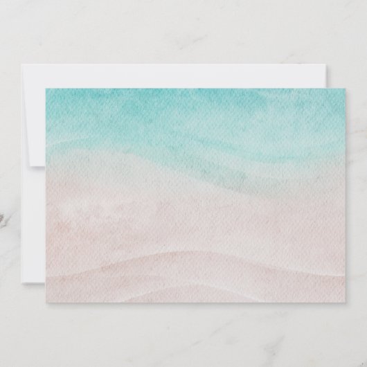 Beach Weddenschap met bruid en bruid op het strand Kaart (Achterkant)