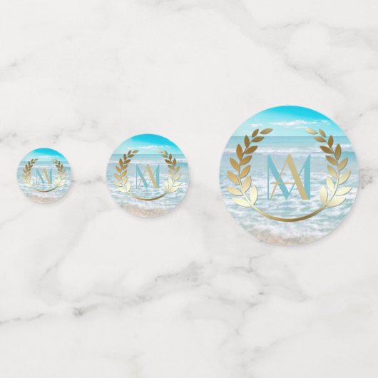 Beach Weddenschap of Event Table Confetti (Achterkanten)