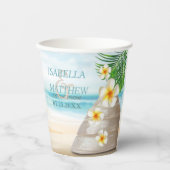 Beach Weddenschap Paper Cup Papieren Bekers (Voorkant)