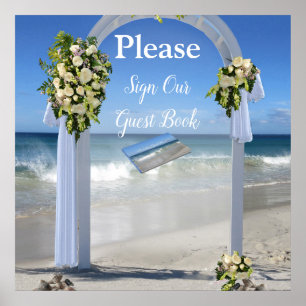 Beach Weddenschap Poster
