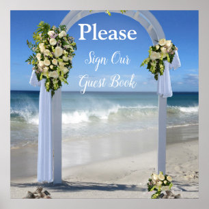 Beach Weddenschap Poster